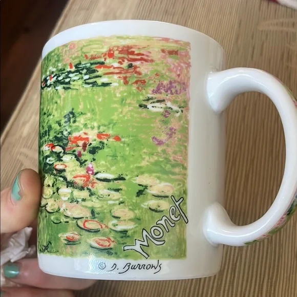 Water Lilies Claude Monet Master Impressionists D Burrows Mug Chaleur!RARE - Picture 4 of 9